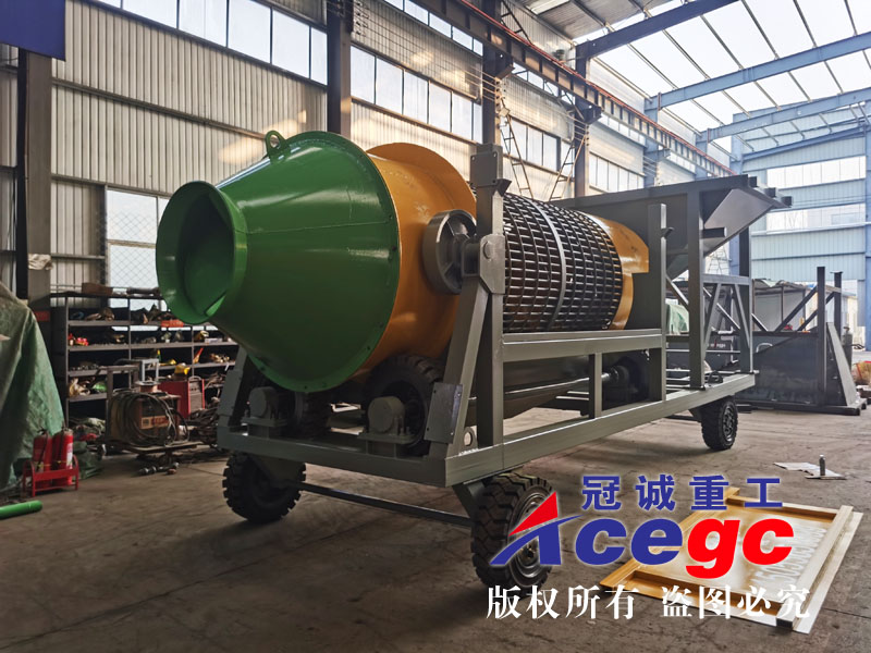 100-150噸車載流動(dòng)式移動(dòng)洗礦車